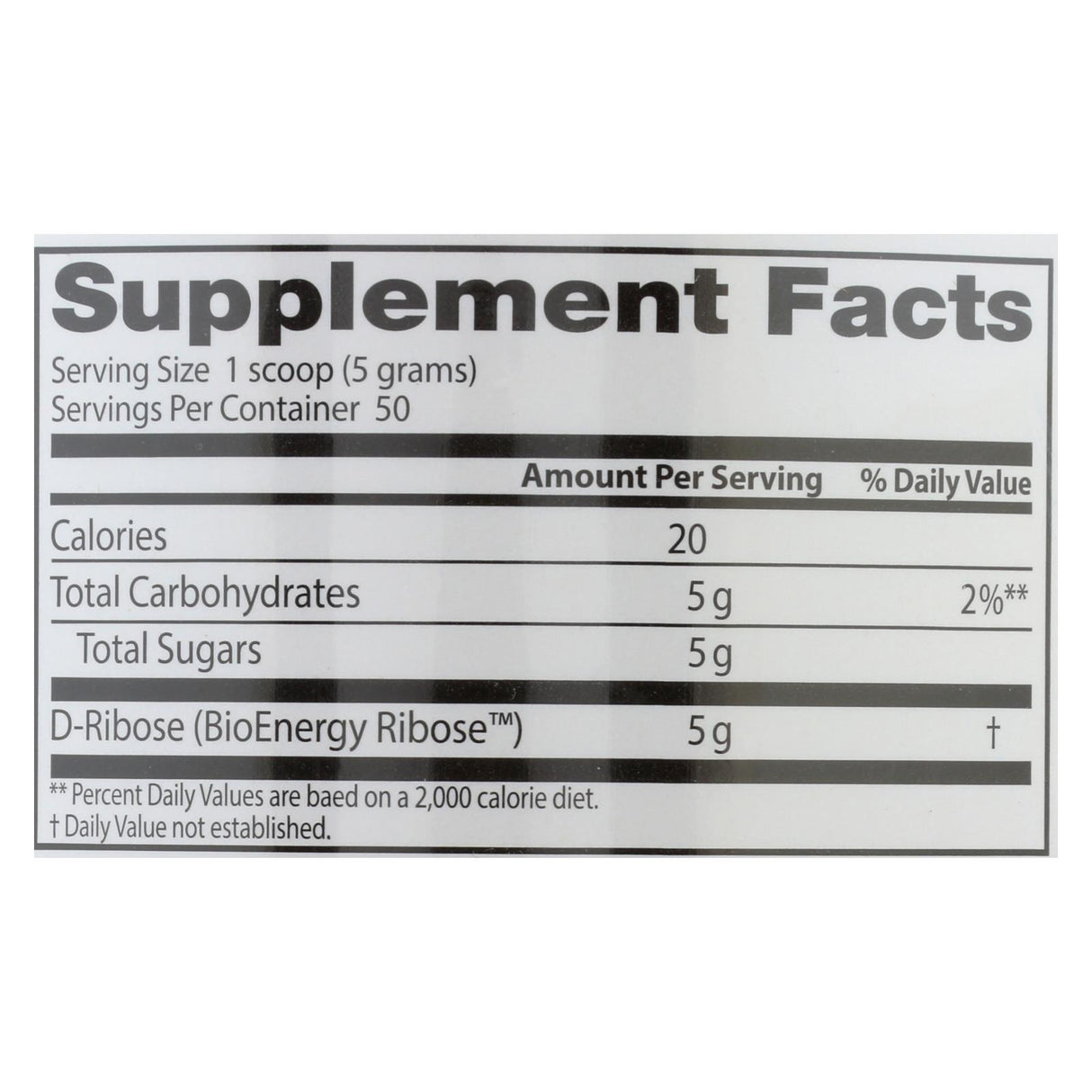 Doctor's Best D-Ribose Pure Powder - 1 Each, 250 Grams - Cozy Farm