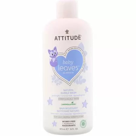 Attitude Calming Nighttime Baby Bubble Wash - 16 Oz - Cozy Farm