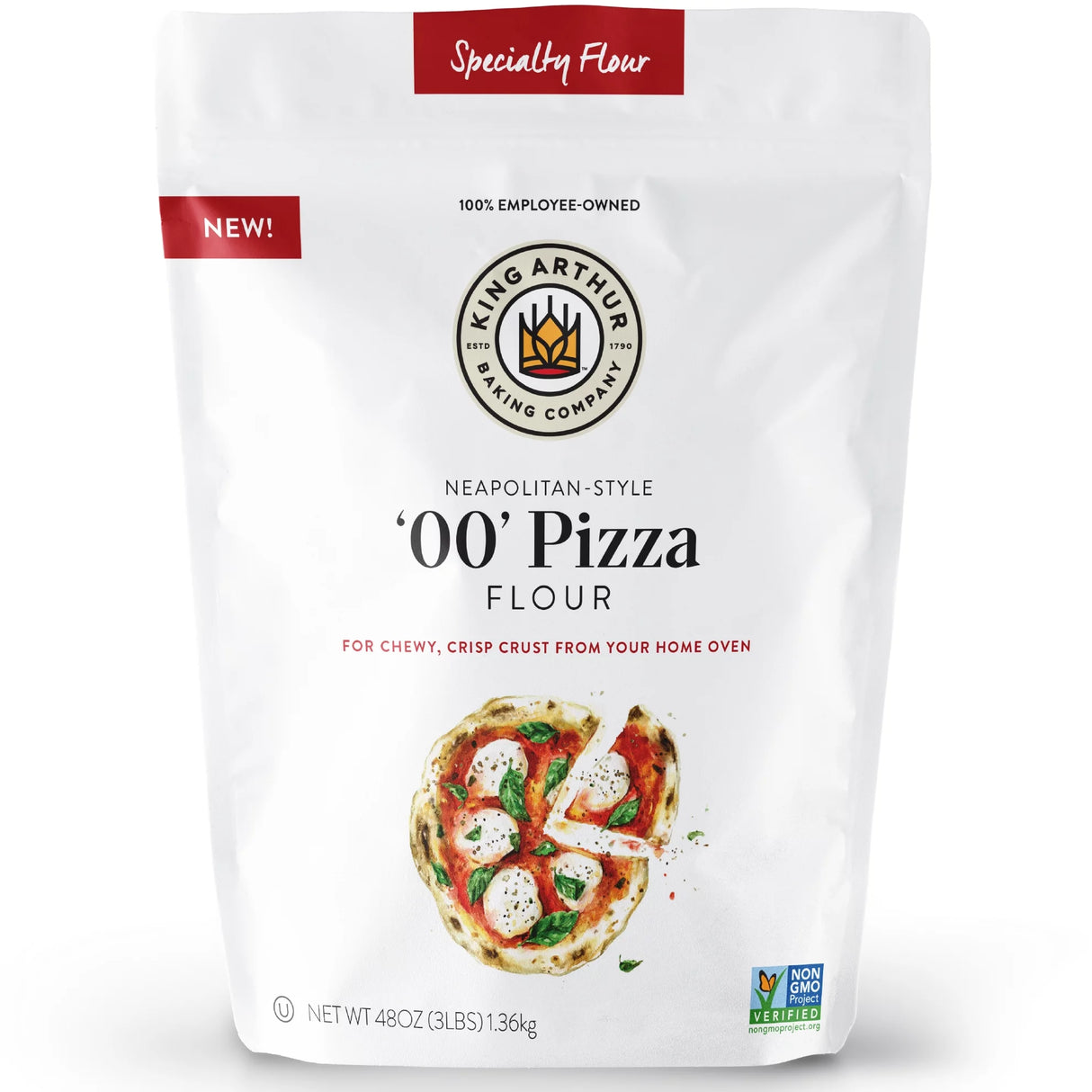 King Arthur Flour 00 Pizza, 3 lb Bags (Pack of 4) - Cozy Farm