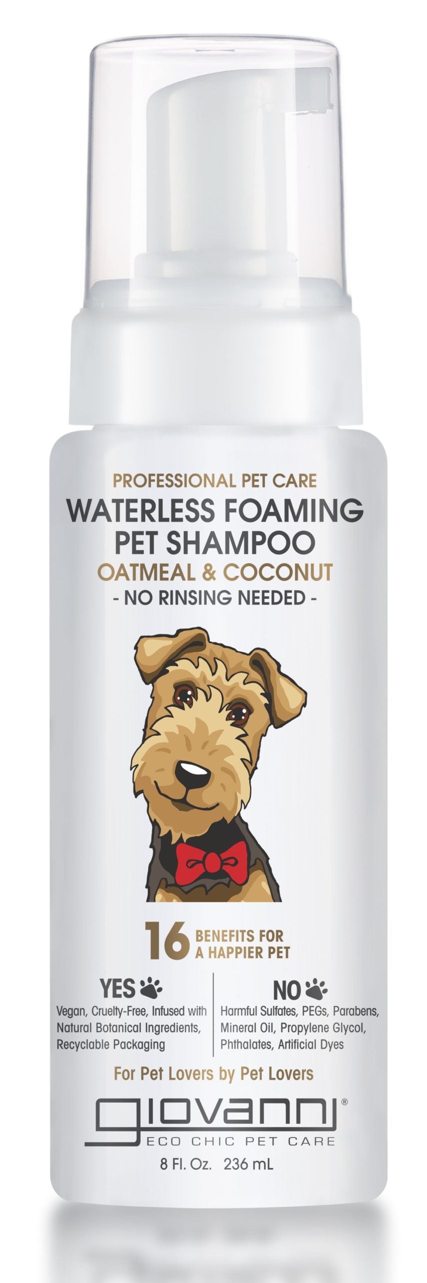 Giovanni Pet Shampoo Foam Oatmeal & Coconut - 8 Fl Oz - Cozy Farm