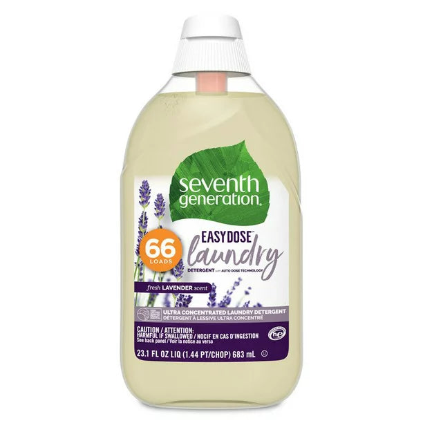Seventh Generation Ez Dose Laundry Lavender, 6 Pack of 23.1 Fl Oz - Cozy Farm