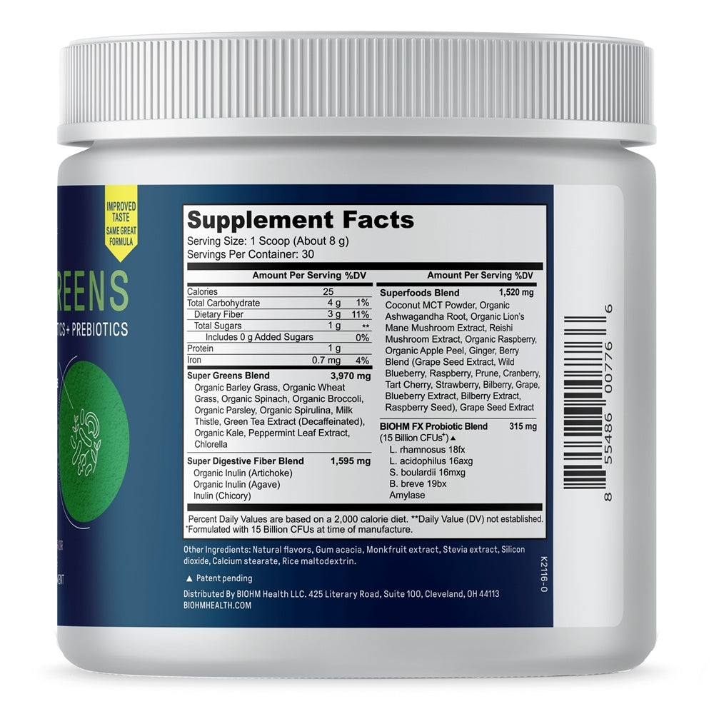 Biohm Super Greens 8.5 Oz - Cozy Farm