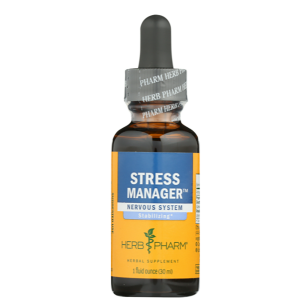 Herb Pharm - Stress Manager - 1 Fl Oz Herbal Supplement - Cozy Farm