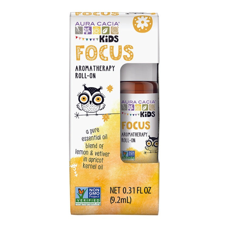 Aura Cacia Kids Focus Essential Oil Roll-On - 0.31 Fl Oz - Cozy Farm