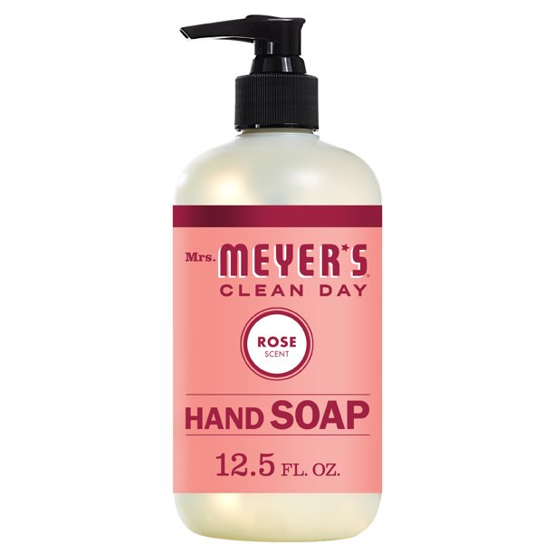 Mrs. Meyer's Clean Day Liquid Hand Soap, Refreshing Rose Scent (Pack of 6 - 12.5 Fl Oz) - Cozy Farm