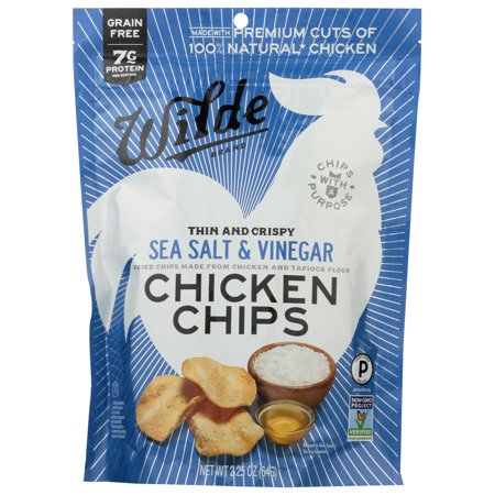 Wilde Thin and Crispy Chicken Chips, 2.25 Oz. (Pack of 12) | Protein Chips - Cozy Farm