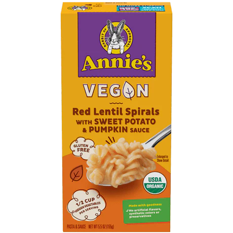 Annie's Homegrown Real Lentil Sweet Potato Mac & Cheese (Pack of 8 - 5.5 Oz.) - Cozy Farm