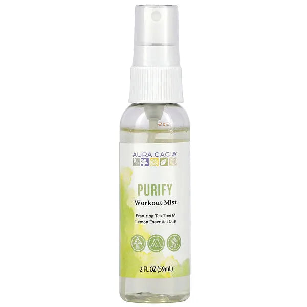 Aura Cacia Purify Workout Mist, 2 Fl Oz - Cozy Farm