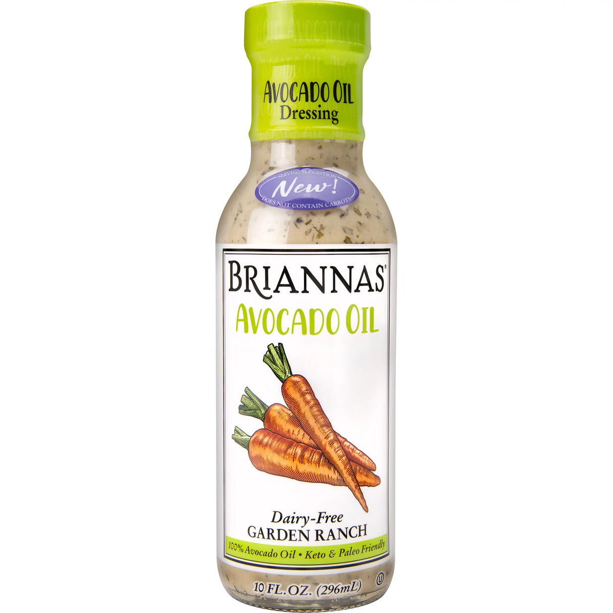 Brianna's Dairy Free Ranch Dressing With Avocado Oil 6-Pack (10 Fl Oz Per Bottle) - Cozy Farm