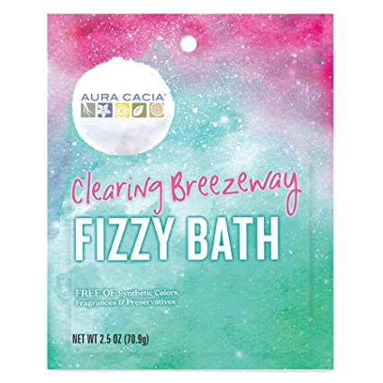 Aura Cacia Fizz Bath Clear Breezy, 2.5 oz (Pack of 6) - Cozy Farm