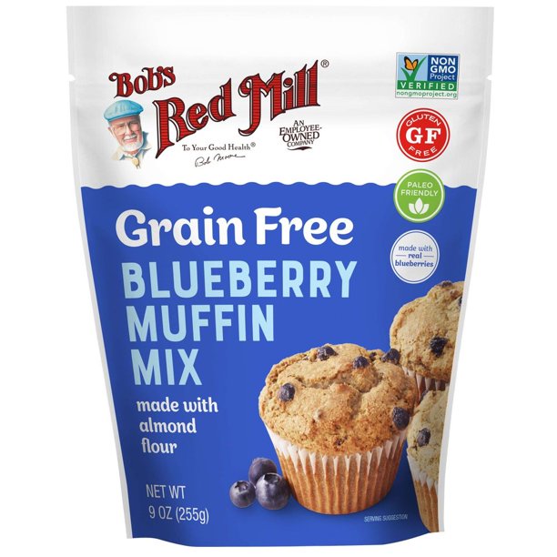 Bob's Red Mill Gluten Free Blueberry Muffin Mix, Pack of 5-9oz Muffin Mix - Cozy Farm