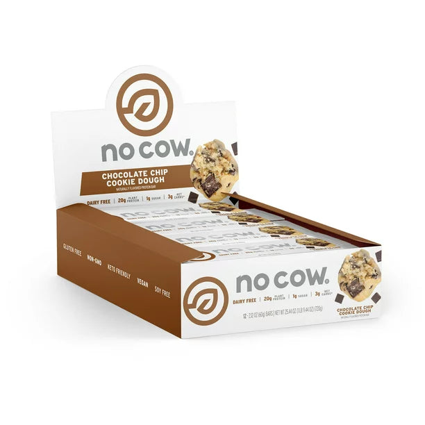 No Cow Cookie Dough Bars, 2.12 Oz (Pack of 12) - Cozy Farm