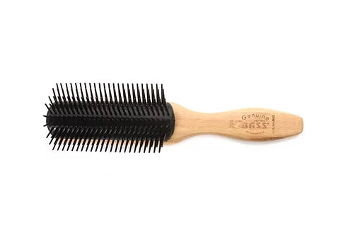 Bass Brushes Professional 9-Row Hair Styler Brush - Cozy Farm
