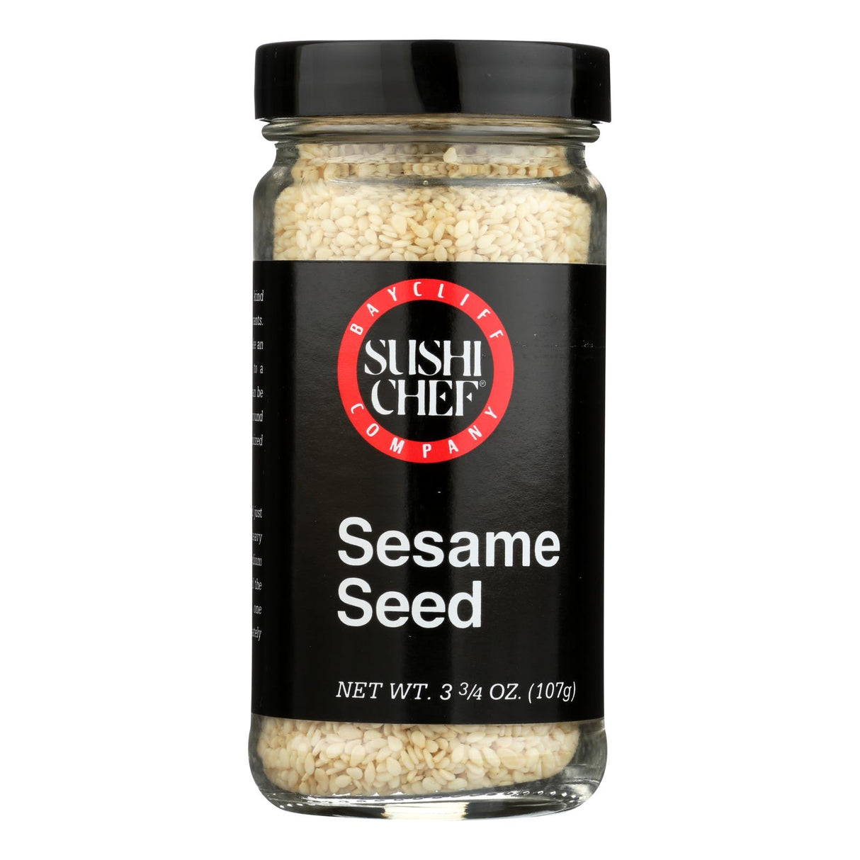 Sushi Chef Premium White Sesame Seeds (Pack of 12 - 3.75 Oz.) - Cozy Farm