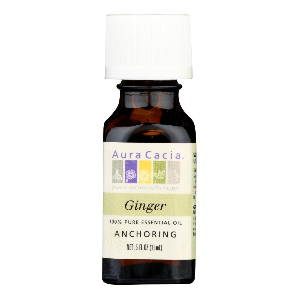 Aura Cacia Ginger Essential Oil - 0.5 Fl Oz - Cozy Farm