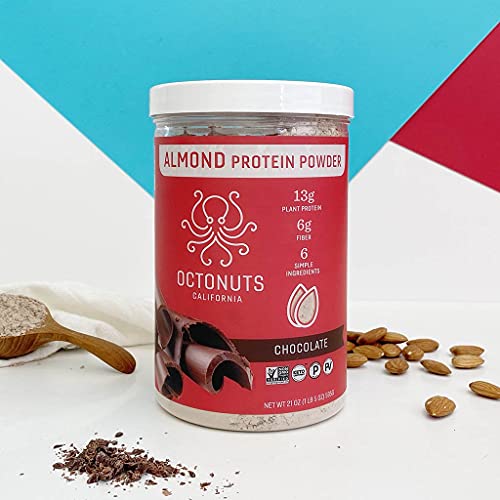 Octonuts Chocolatey Almond Protein Powder (Pack of 8 - 21 oz) - Cozy Farm