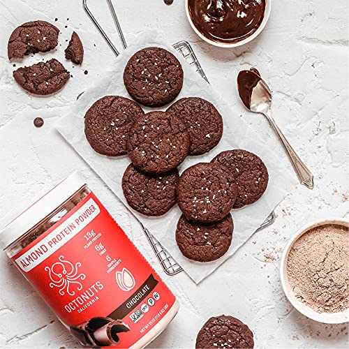 Octonuts Chocolatey Almond Protein Powder (Pack of 8 - 21 oz) - Cozy Farm