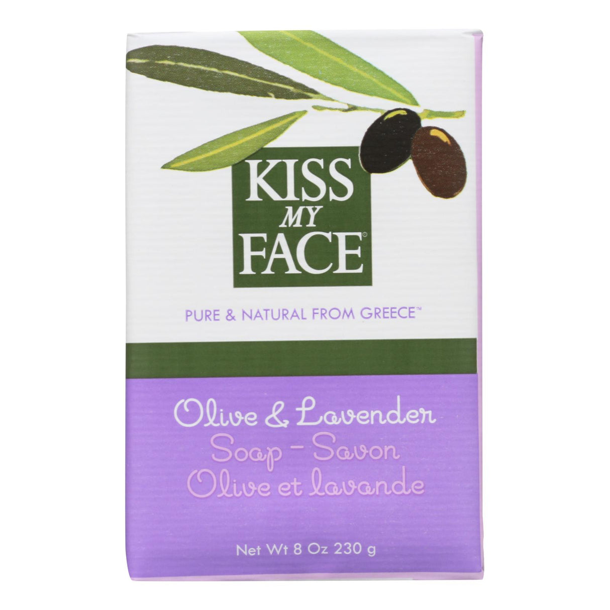 Kiss My Face Calming Olive & Lavender Bar Soap (8 Oz.) - Cozy Farm