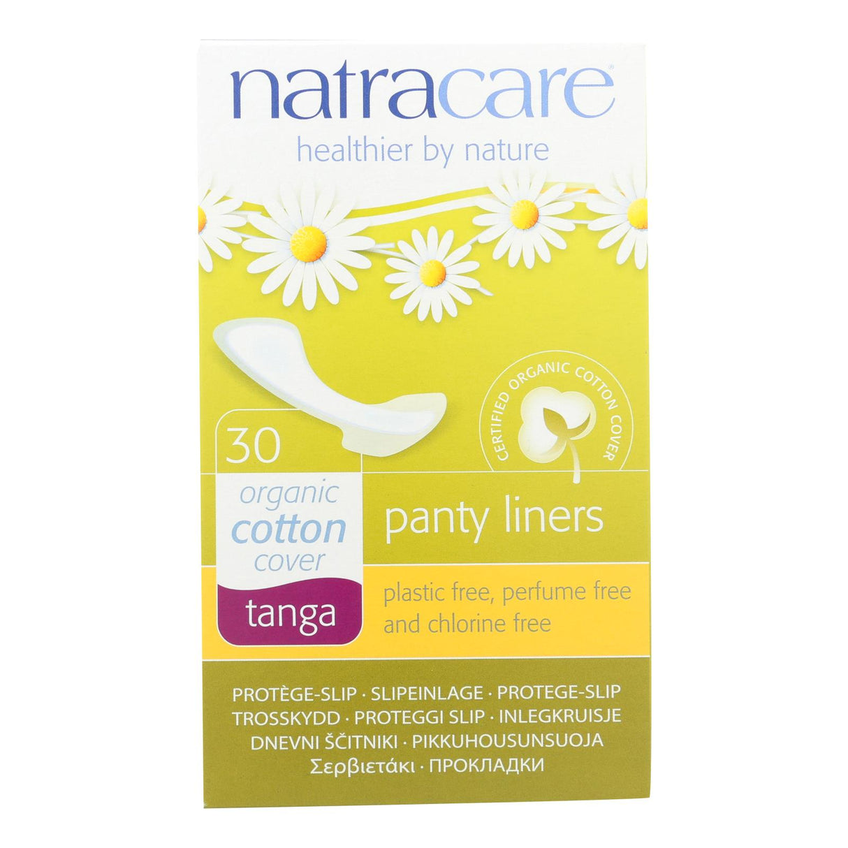 Natracare Ultra-Absorbent Tanga Panty Liners (Pack of 30) - Cozy Farm