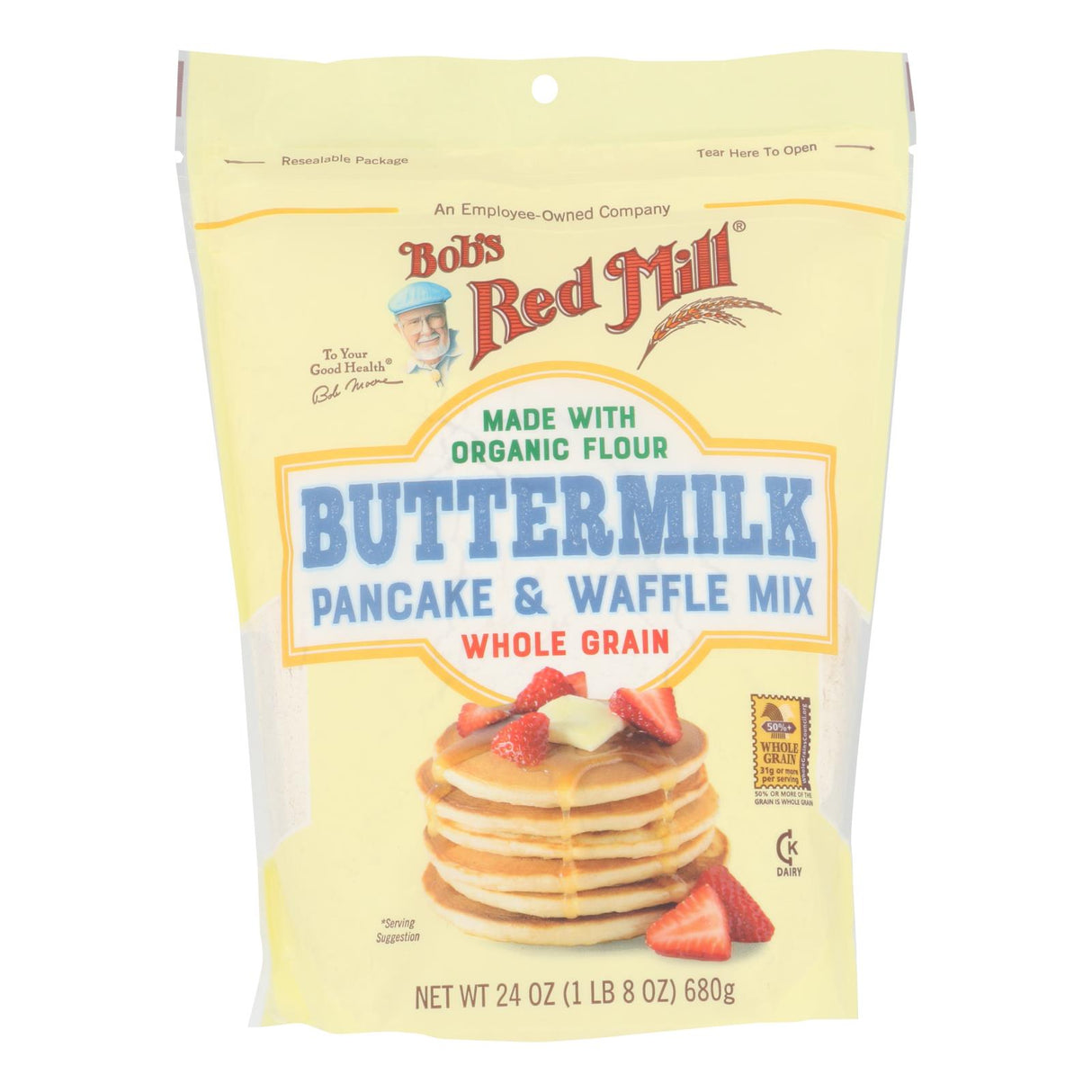 Bob's Red Mill Pancake & Waffle Mix, Buttermilk (4 x24 oz) - Cozy Farm