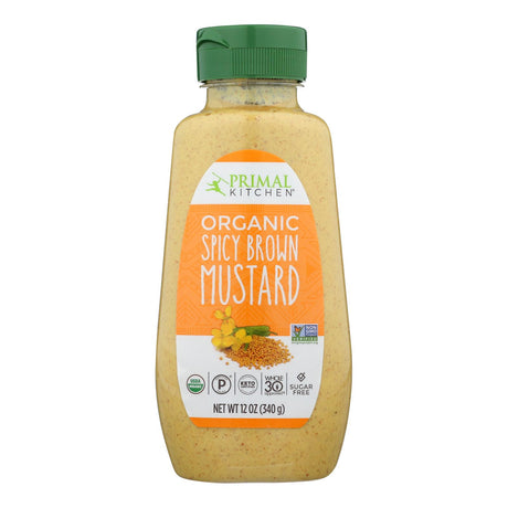 Primal Kitchen Organic Spicy Brown Mustard (Pack of 6 - 12 Oz.) - Cozy Farm 