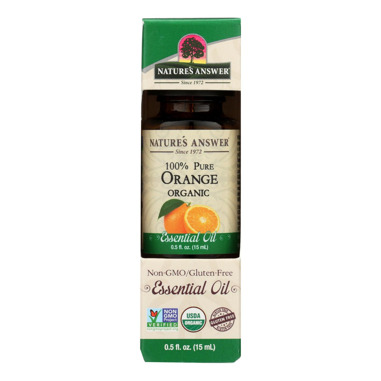 Nature's Answer Organic Orange Essential Oil (0.5 Oz.) - Cozy Farm
