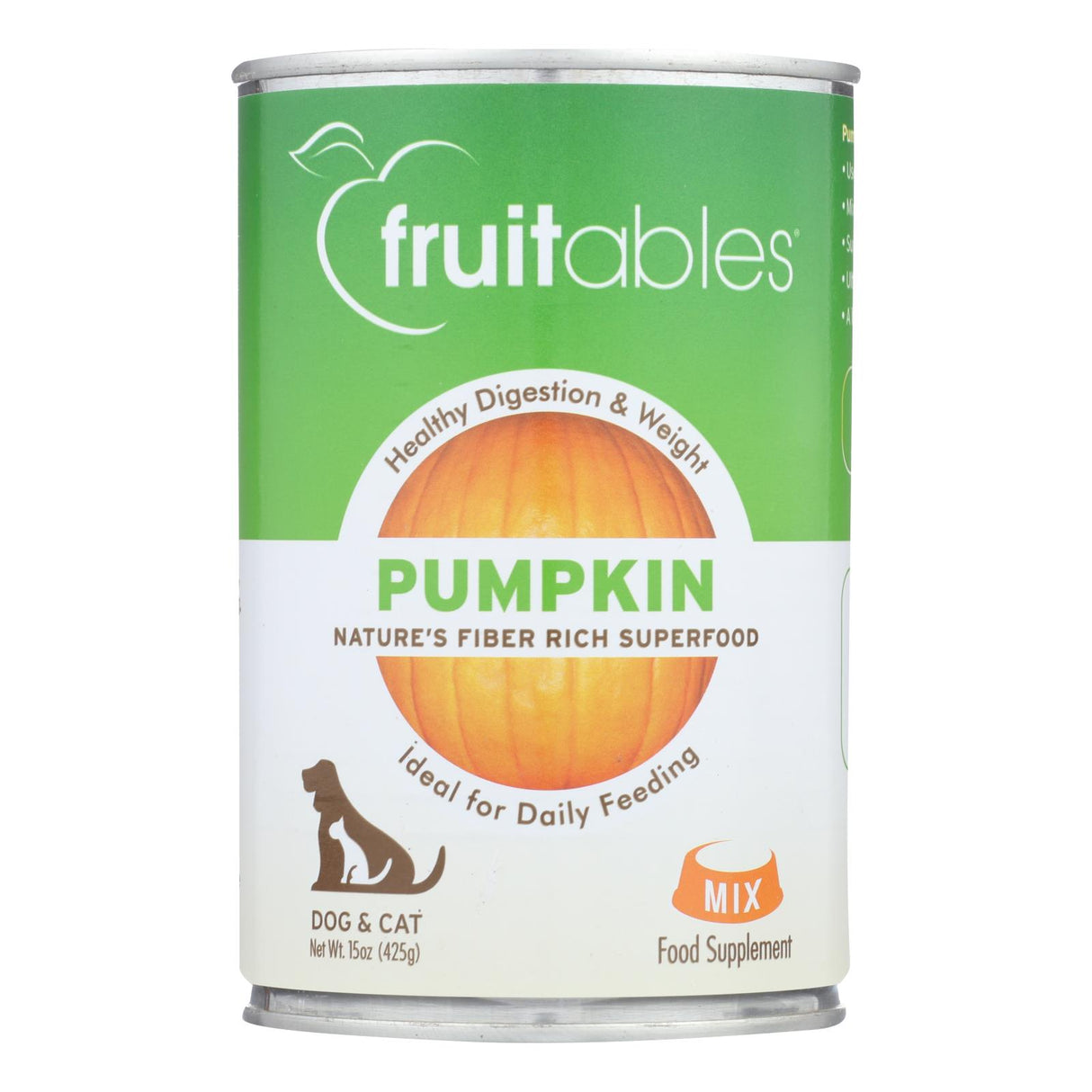 Fruitables Pet Puree Pumpkin (Pack of 12) - 15 Oz. - Cozy Farm