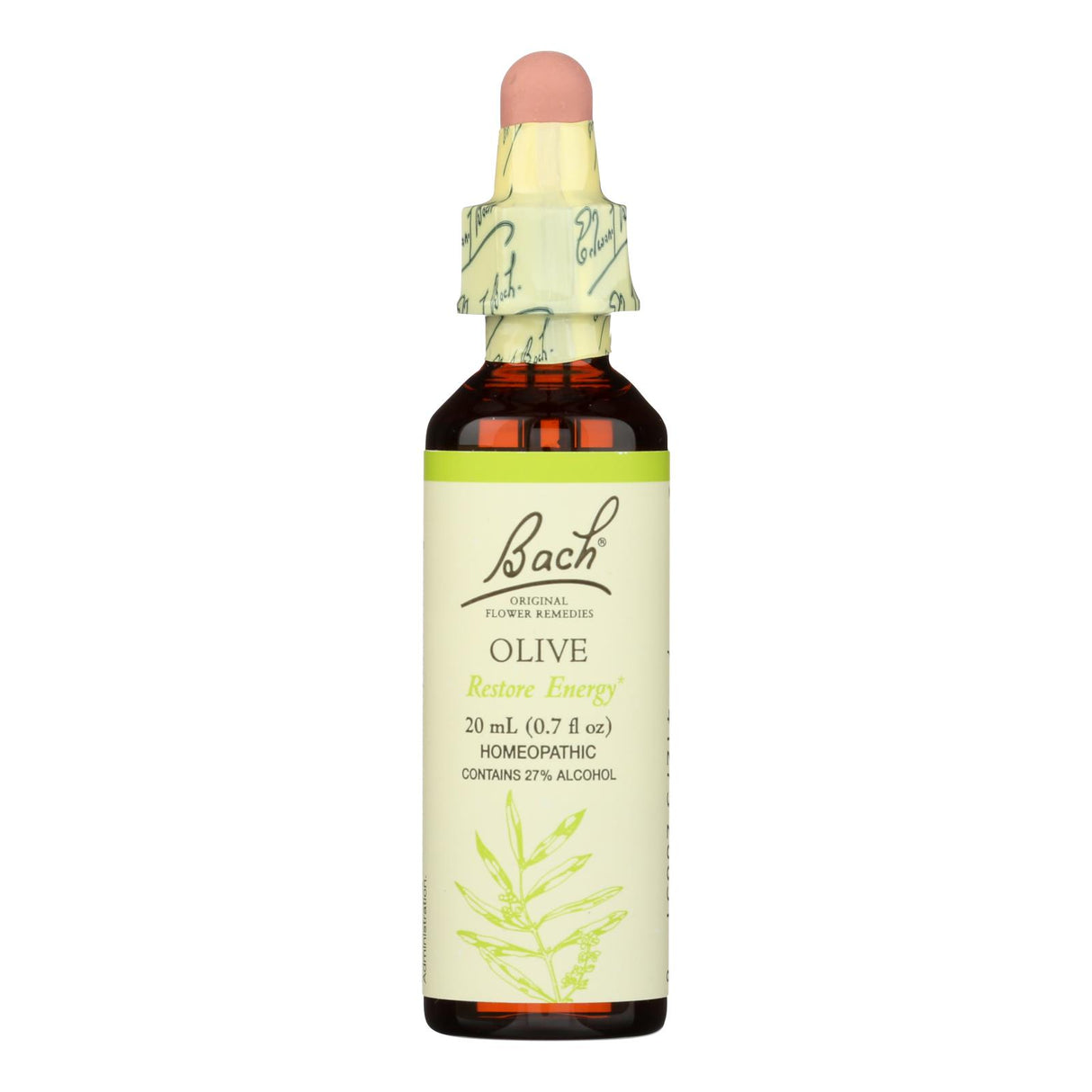 Bach Flower Remedies Olive, Calming Essence - 0.7 Fl Oz - Cozy Farm