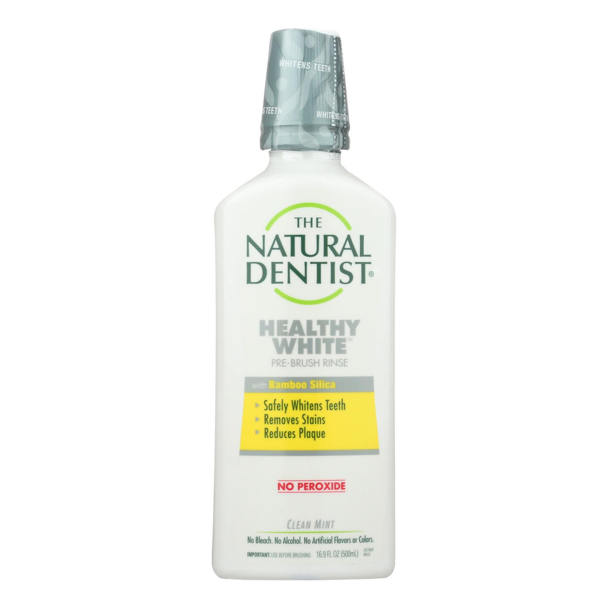 Natural Dentist Pre-Brush Rinse - Whitening - Clean Mint - 16.9 Fl Oz - Cozy Farm