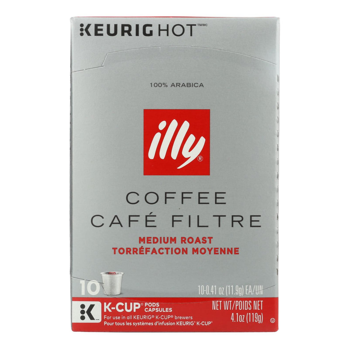 illy Caffe Red Medium Roast K-Cups - Pack of 6, 10 Count - Cozy Farm