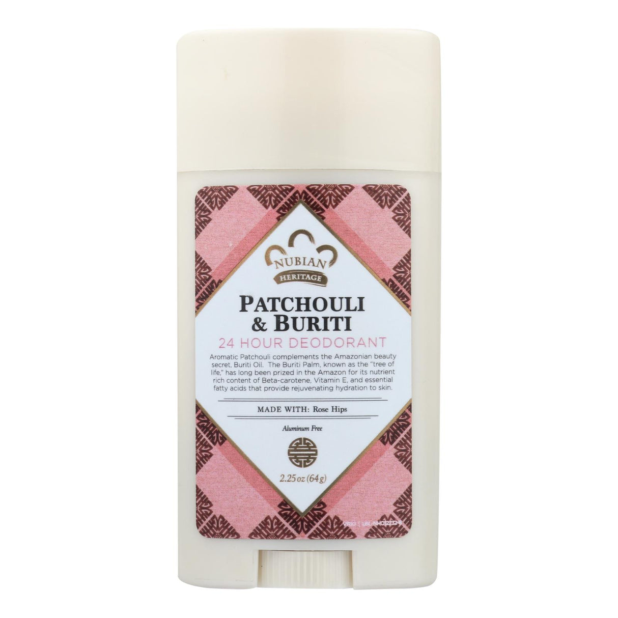 Nubian Heritage Patchouli and Buriti Natural Deodorant for Long-Lasting Freshness (2.25 Oz.) - Cozy Farm