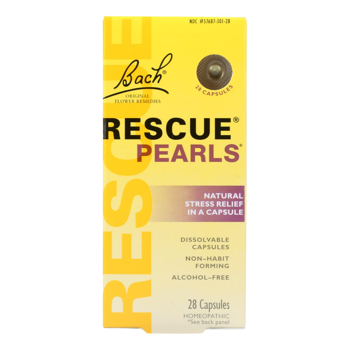 Bach Rescue Pearls (Pack of 28) for Stress Relief and Emotional Balance - Cozy Farm