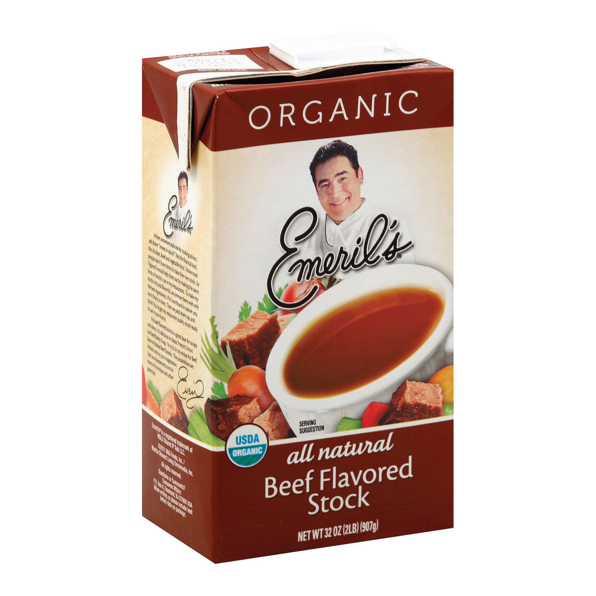 Emeril's Organic Beef Stock | 6 Pack of 32 Oz. Rich, Savory Flavor - Cozy Farm