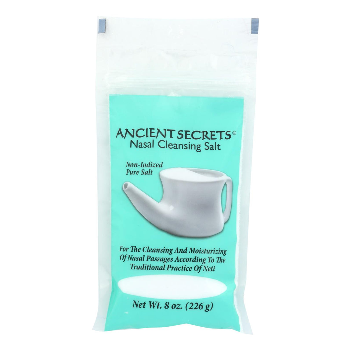 Ancient Secrets Nasal Cleansing Pot Salt - 8 Oz - Cozy Farm