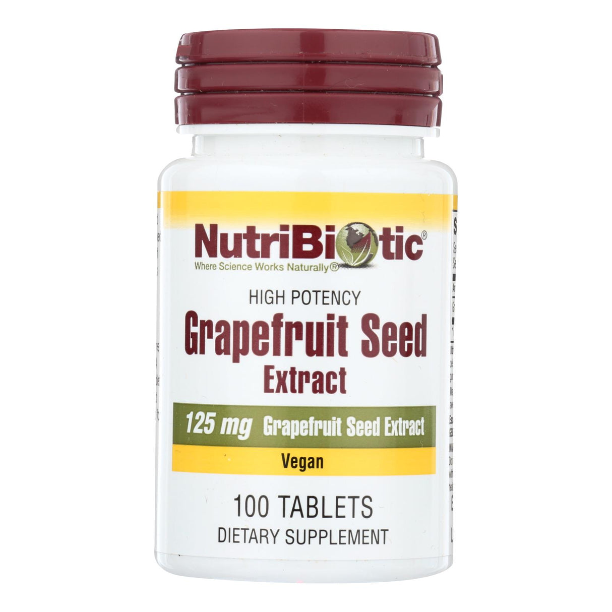 Nutribiotic Grapefruit Seed Extract 125 Tablets (Pack of 100) - Cozy Farm