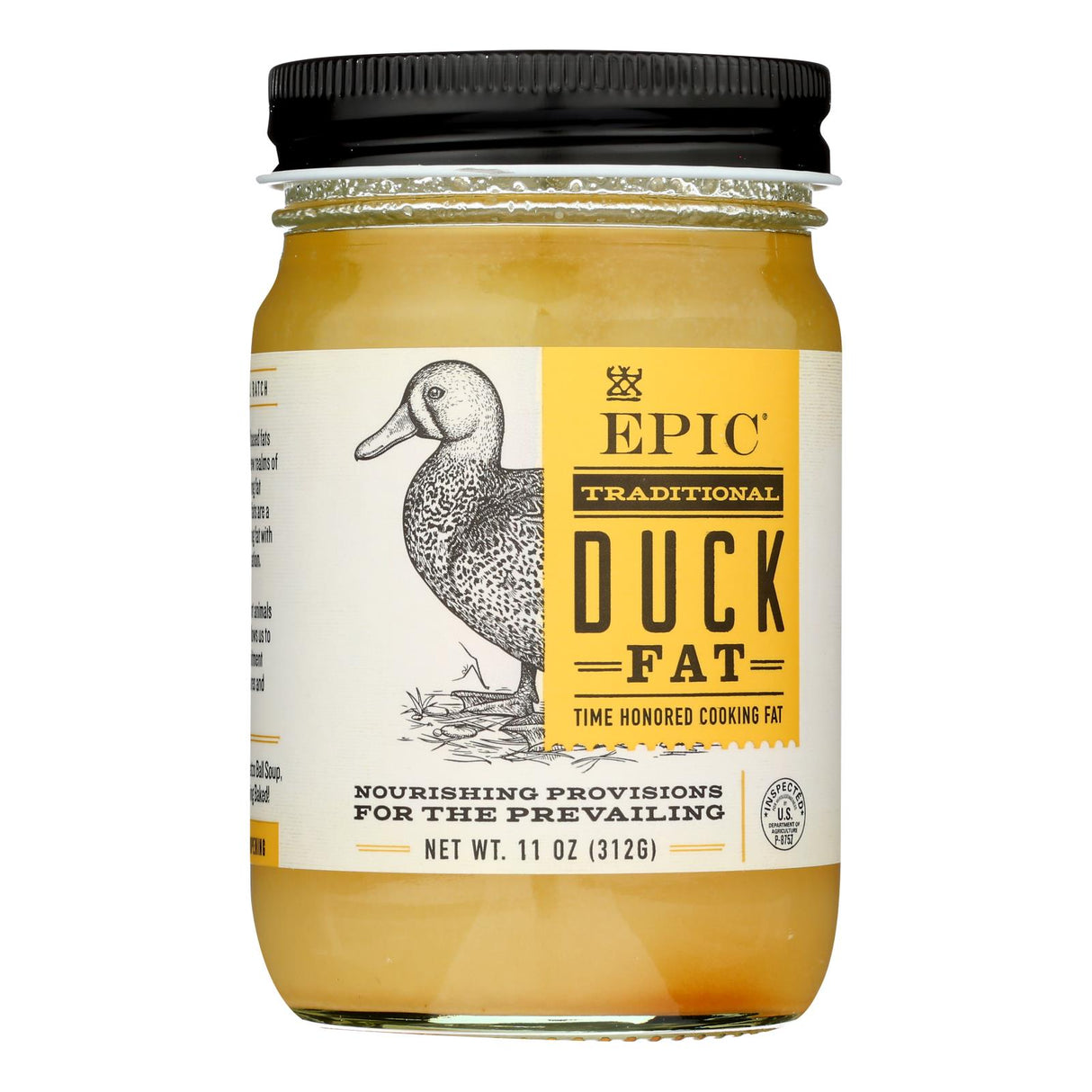Epic Oil Pure Duck Fat, 11 Oz. (Pack of 6) - Cozy Farm
