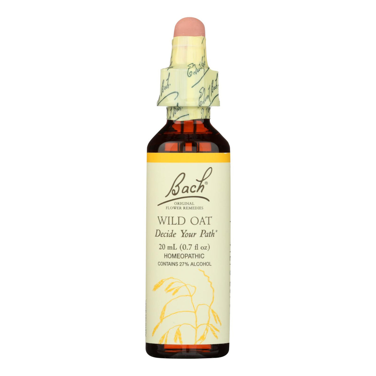 Bach Flower Remedies: Wild Oat Essence - Enhances Clarity & Purpose - 0.7 Fl Oz - Cozy Farm