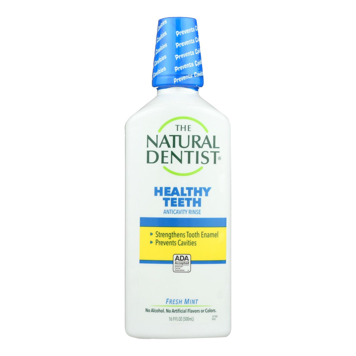 Natural Dentist Healthy Teeth and Gums Anticavity Fluoride Rinse - Fresh Mint - 16.9 oz - Cozy Farm