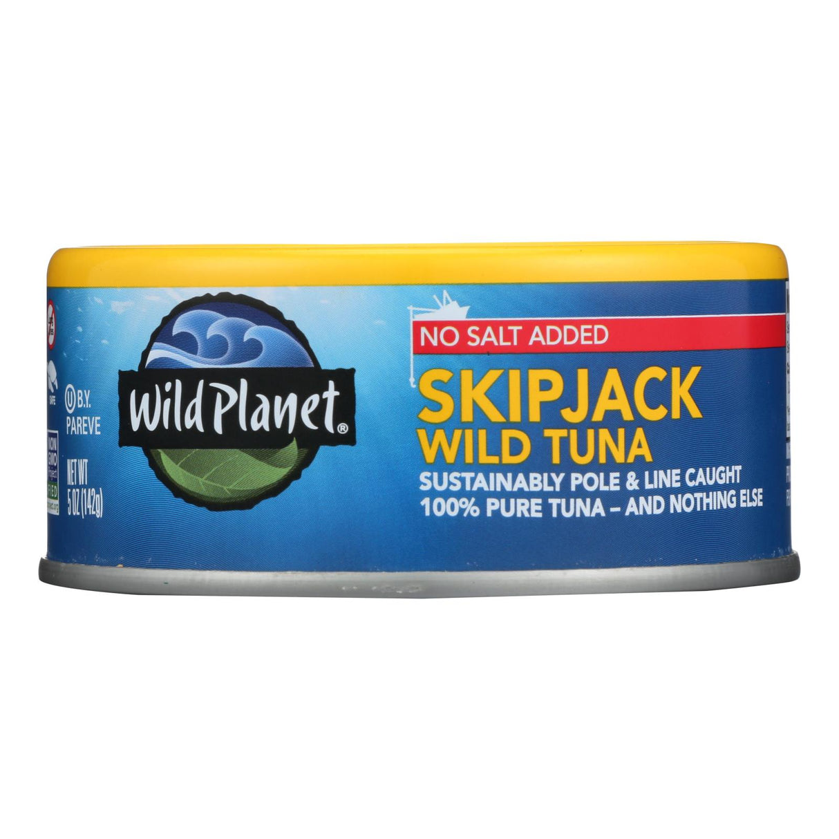 Wild Planet Wild Skipjack Light Tuna, No Salt Added, 5 oz. (Pack of 12) - Cozy Farm