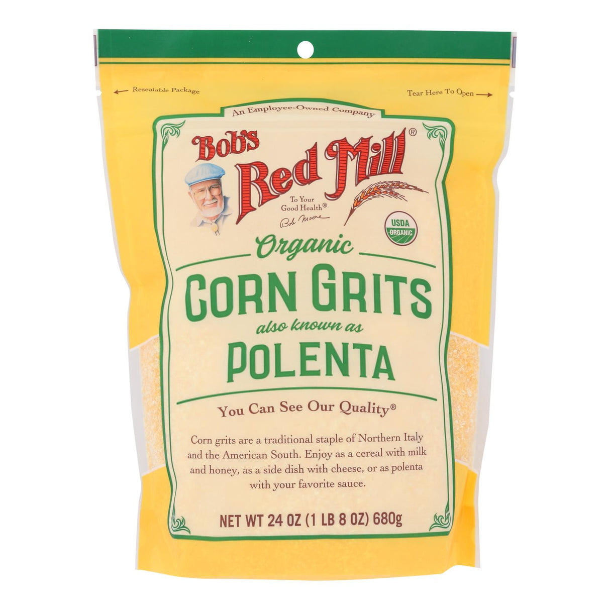 Bob's Red Mill Corn Grits Polenta, Gluten-Free, Non-GMO, Kosher, 24 Oz (Pack of 4) - Cozy Farm