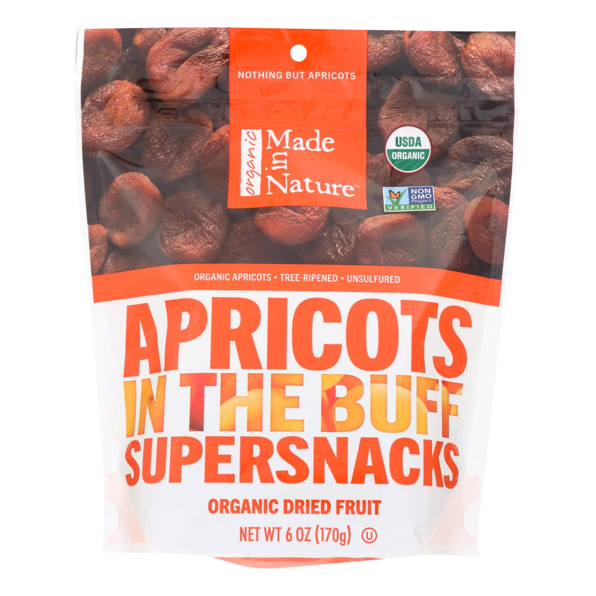 Made In Nature Organic Dried Apricots, 6 Ounce (Pack of 6) - Cozy Farm