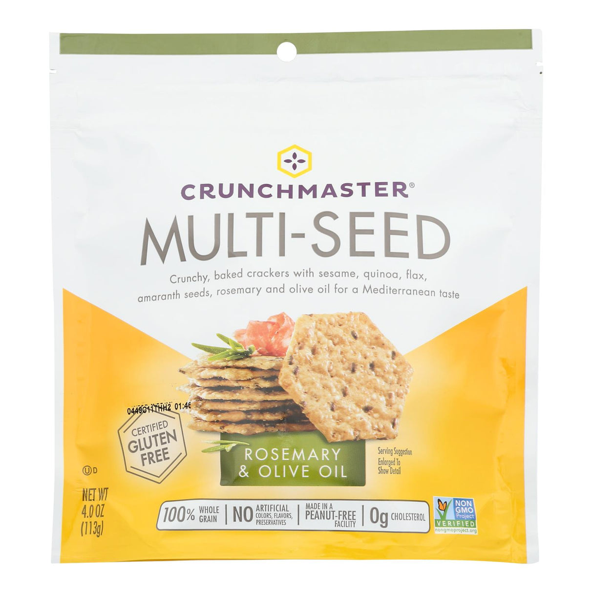 Crunchmaster Rosemary & Olive Oil Multiseed Crackers (12-Pack, 4 Oz. Each) - Cozy Farm