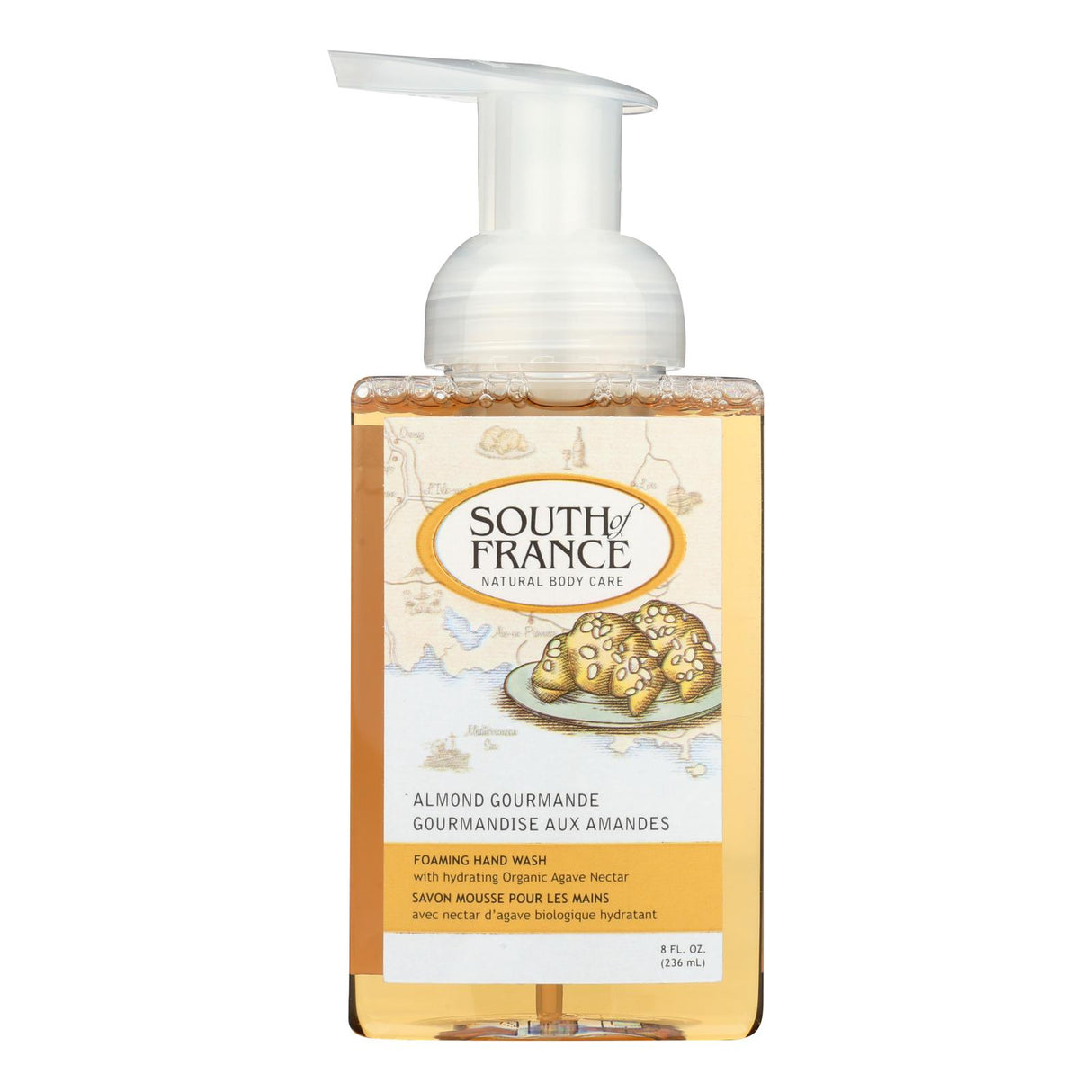 South of France Foaming Almond Gourmande Hand Soap, 8 Oz - Cozy Farm