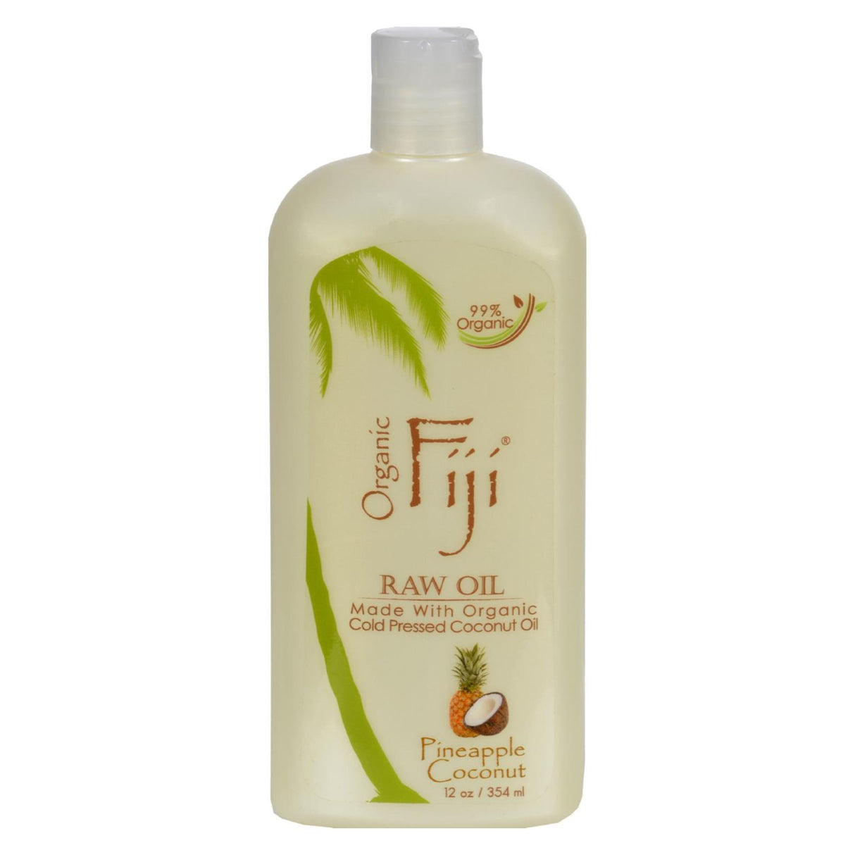 Organic Fiji Virgin Coconut Oil with Pineapple, 12 Fl Oz - Cozy Farm