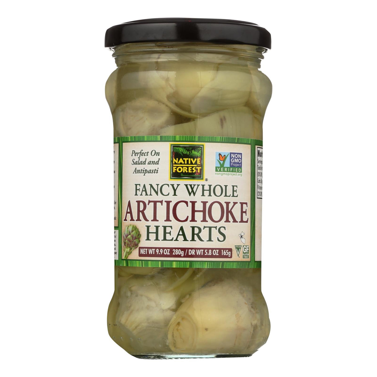 Native Forest Fancy Whole Artichoke Hearts (Pack of 6) - 9.9 Oz. - Cozy Farm