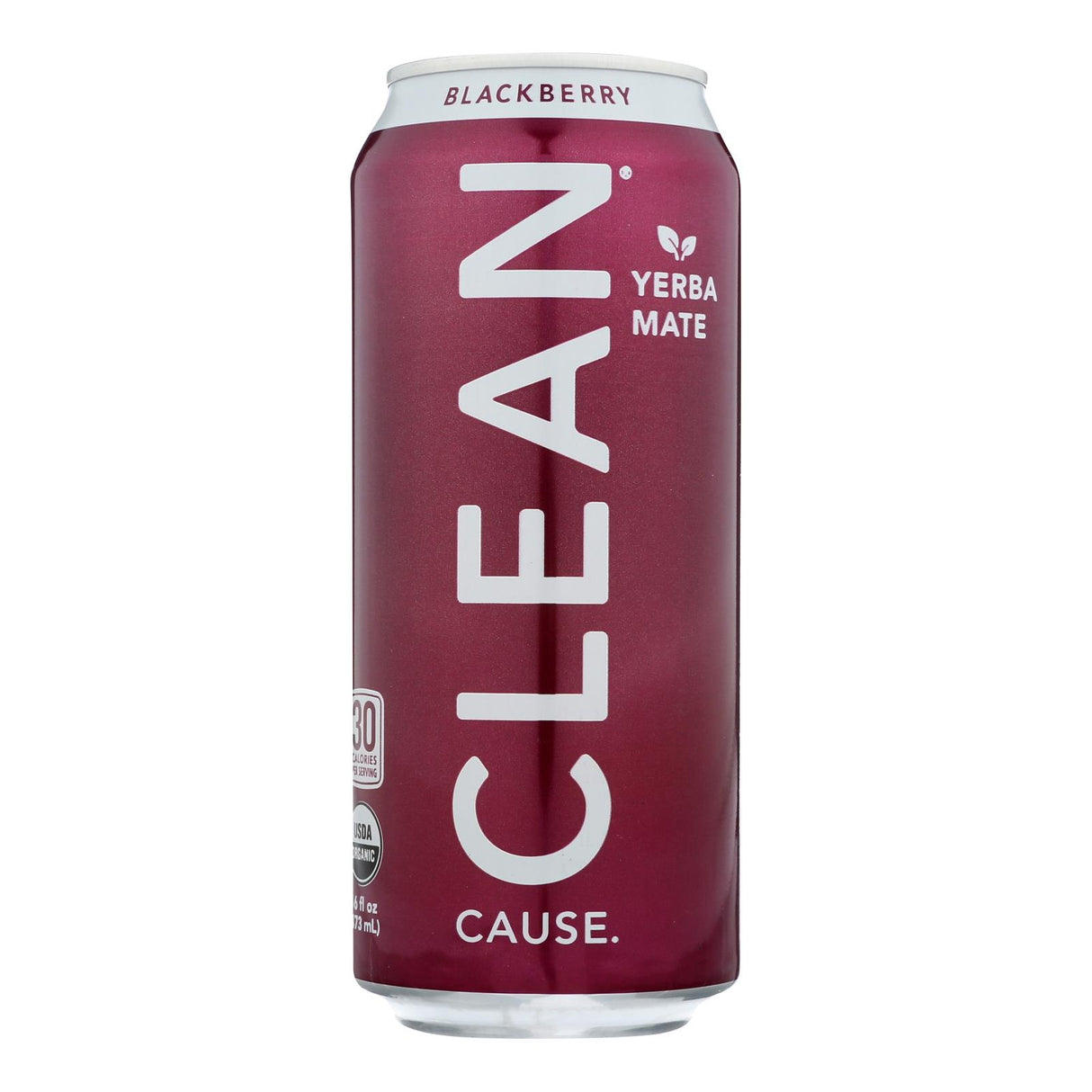 Clean Cause Yerba Mate, Blackberry Clean, Pack of 12 - 16 fl oz Cans - Cozy Farm
