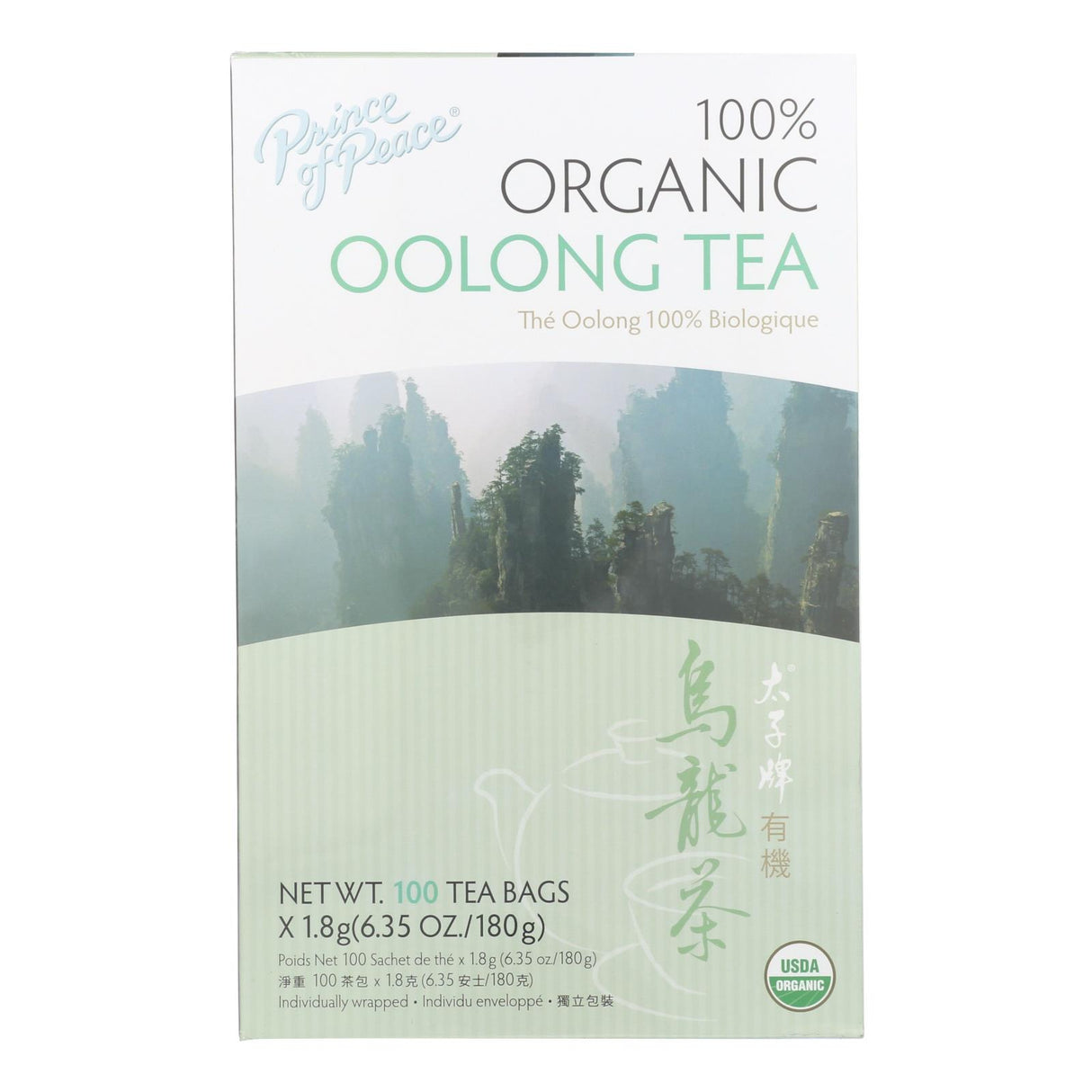 Prince of Peace Organic Oolong Tea, 100 Count - Cozy Farm