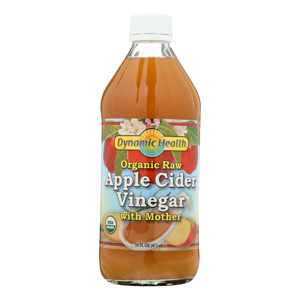 Dynamic Health Organic Apple Cider Vinegar with Mother (16 Fl Oz.) - Cozy Farm