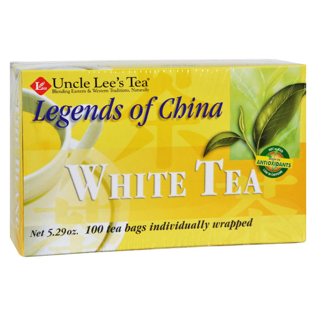 Uncle Lee's Legends of China White Tea Bags, Pack of 100 - Cozy Farm 