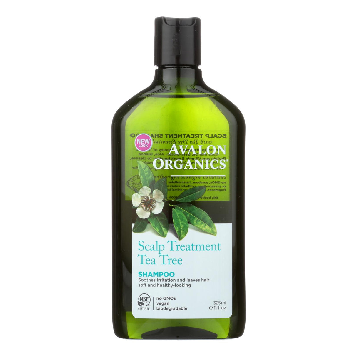 Avalon Organics Anti-Dandruff Tea Tree Scalp Treatment Shampoo (11 Fl Oz) - Cozy Farm
